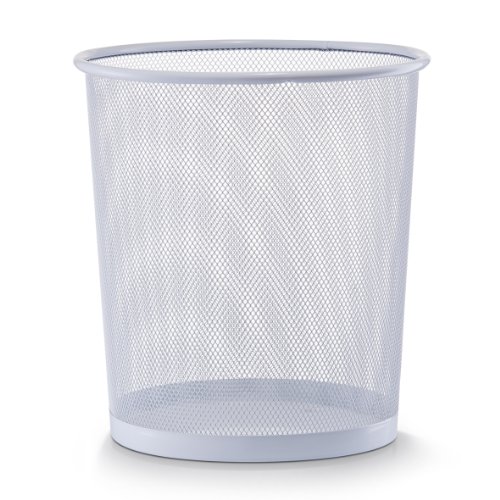 Caixa de Lixo ZELLER 17716 (Branco - Metal) Zeller - Acessórios de contenção de resíduos - metal, 14 L, plástico, papel