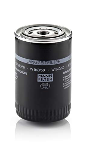 Filtro de Óleo MANN FILTER W 940/50 (50 mm) MANN FILTER - Circulação de óleo do motor do veículo - 50 mm, preto, alumínio, compatível