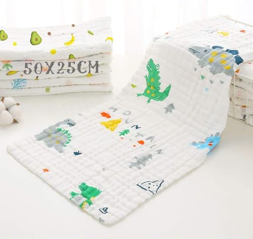 Panos de Muselina CAIERY 4 Peças (Algodão - 25 x 50 cm) Caiery - Roupa de cama e cama - algodão, macio, confortável, 4 peças