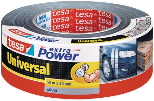 Fita Adesiva TESA 245832 (Cinzento - 4,8 cm x 50 cm - Tecido Reforçado) TESA - Fita adesiva de ferragens - tecido reforçado, silicone, -25ºC a 80ºC