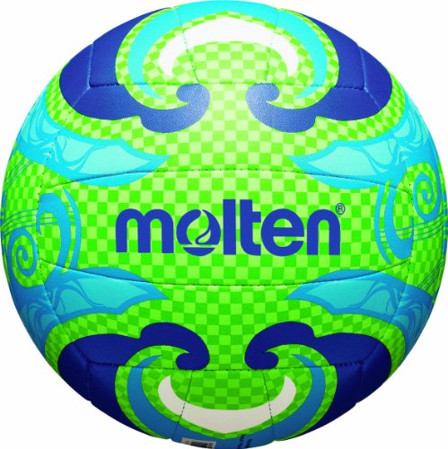 Molten V5B1502-L Conjunto de equipamentos desportivos para crianças Molten - Bolas de vôlei - poliéster, azul, verde, 3 anos