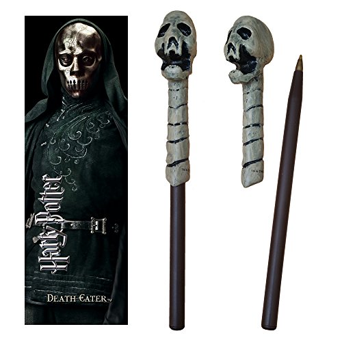 Caneta de Tinta Permanente NOBLE COLLECTION HP-Death Eater (Preto) The Noble Collection - Canetas - caneta, tinta permanente, hp-death eater, preto, varinha mortífago craneo