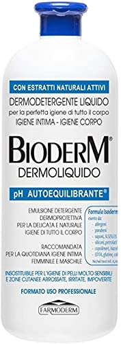 Gel de Banho BIODERM Dermoliquido (1 L) Farmoderm s.r.l. - Gel de banho - dermoprotetor, higiene íntima, descongestivo, 1 l