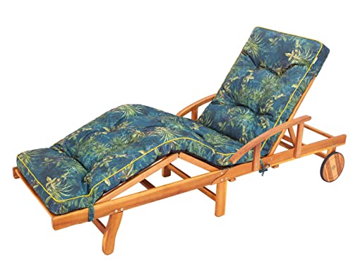 Almofada para Espreguiçadeira BJIRD Verde Sellbee - Móveis de exterior - almofada, espreguiçadeira, verde