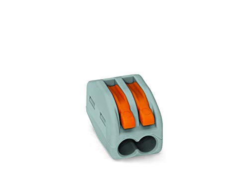 Conector para Cabo de Alimentação GENERIQUE S222 WAGO - Terminais e conectores de fio - 2 x 1,5 mm², 0,08-4.0 mm², 50 terminais, 32 A