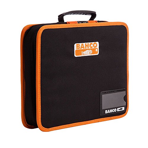 Saco de Ferramentas BAHCOSac 4750FB5B (33x6x27cm) Bahco - Bolsas para ferramentas - 33x6x27cm, poliéster, preto e laranja, compartimento interior