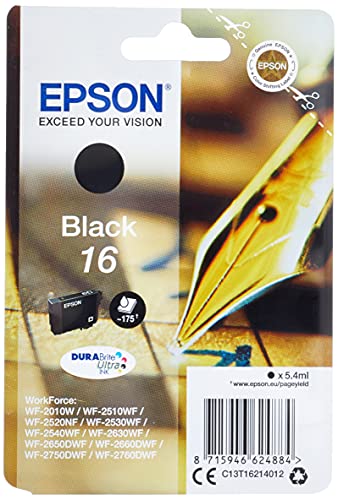 Tinteiro EPSON T1621 Preto (C13T16214012) Epson - Cartuchos de toner e jato de tinta - preto, epson, t1621
