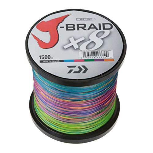 Linha de Pesca Daiwa J-BRAID 8 | Azul (Material de Pesca) Daiwa - Material de pesca - nylon, 150m, multicolor, 0,28mm