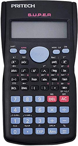 Calculadora PRITECH FX-82MS (240 Funções) PRITECH - Calculadoras - 240 funções, cálculo percentual, conversão graus centígrados, sistema automático, transformação sexagesimal