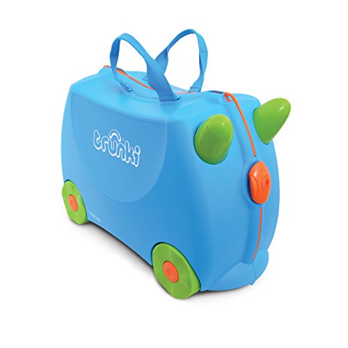 Mala de Viagem TRUNKI Blue Terrance 18L (4 Rodas) Trunki - Malas - 18L, 4 rodas, divertida, viagem