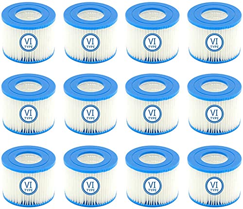 Filtro de piscina vi 6-58323 (12 unidades) Mscomft - Filtros para piscinas e spas - recargas, azul, 12 unidades