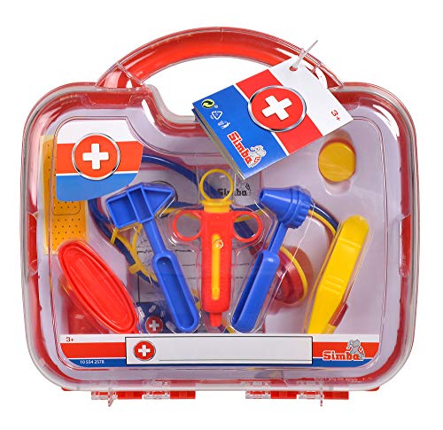 Brinquedo de Trabalhos Manuais SIMBA TOYS 2578 Smoby - Profissões fingidas e representação de papéis - kit médico, acessórios, estetoscópio, termómetro, tachimetro