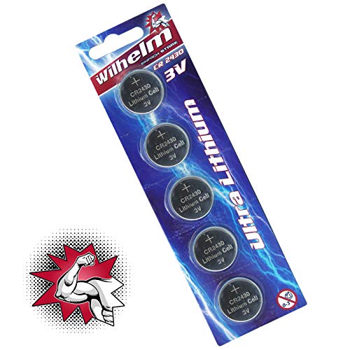 Pilha Recarregável WILHELM CR2430 (Lítio - 3V) Wilhelm - Baterias - litio, 3V, 270 mah, CR2430