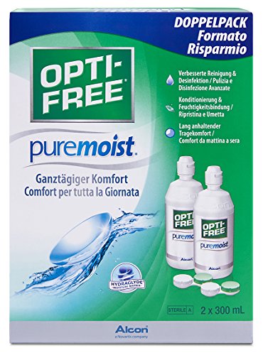 Alcon Opti-Free Puremoist Contact Lens Solution (300ml) OPTI-FREE - Óculos de grau - contacto, 300ml, limpeza