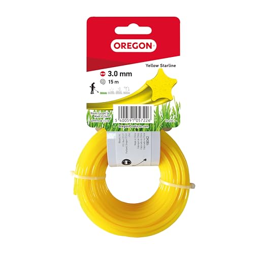 Fio para Motoserras OREGON 69-458-Y (Amarelo) Oregon Tool - Acessórios para aparadores de erva - amarelo, nylon, 10m
