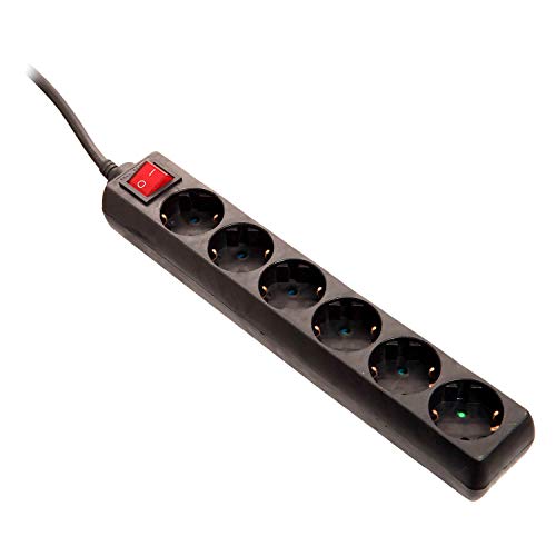 Extensão Elétrica SCHWABE 11672 5 tomadas Preto as - Schwabe - Filtros de linha e supressores de surtos - extensão elétrica, schwabe 11672, 5 tomadas, preto, interruptor