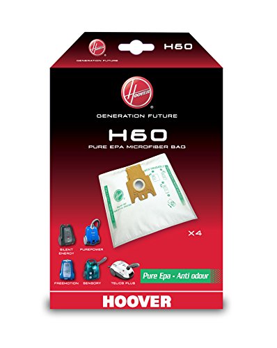 Saco de Aspirador HOOVER H60 (Compatibilidade: Hoover) Hoover - Acessórios de aspirador - compatível Hoover, microfibra, poliéster, 4 unidades