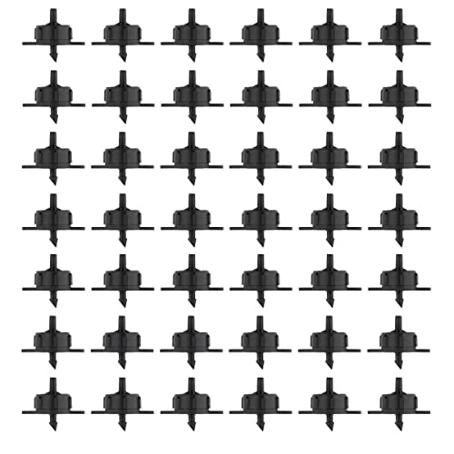 Conjunto de 50 Irrigadores Autocompensantes com Microtubo 4L/H GNCGarden - Aspersores e cabeças de aspersor - 50 unidades, microtubos, 4L/hora, níquel