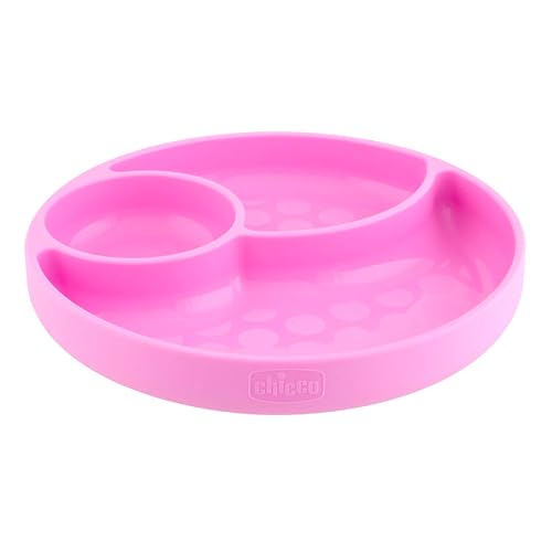 Prato de criança CHICCO 00010216100000 (0.5 anos) Chicco - Pratos - 3 compartimentos, silicone alimentar, ventosa, 0.5 anos