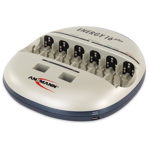 Carregador ANSMANN Energy 16 Plus (1.5Ah - USB) Ansmann - Carregadores de bateria de uso geral - 