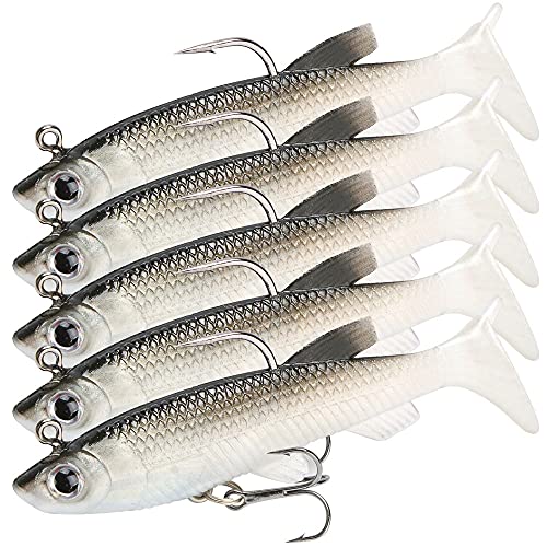 Lure 5 Peixes Lures Black Bass Tackle Box GZGXKJ - Material de pesca - preto, branco, carpa, borracha + metal