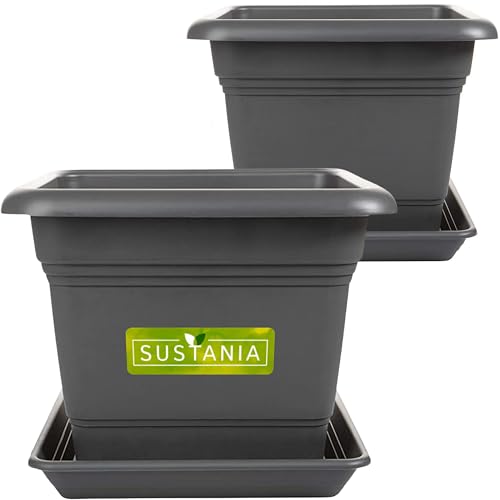 Floreira Grande SUSTANIA | 40X40Cm - Preto 2friends - Móveis de exterior - 40x40cm, preto