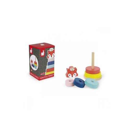 Jogo Didático JANOD Baby Forest (Idade Mínima Recomendada: 1 ano) Janod - Brinquedos - idade mínima 1 ano, empilhar partes, desafios diferentes, reconstrução animal