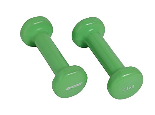 Schildkröt Fitness 960004 Hand Weight Small Schildkröt Fitness - Levantamento de peso - 0,5 kg, verde, peso fixo, conjunto 2