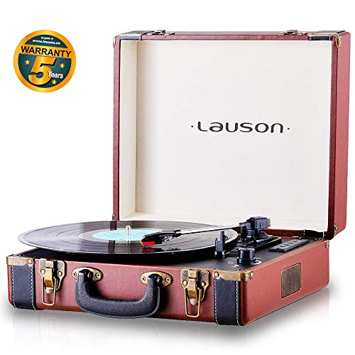 Gira-Discos LAUSON CL605 (Bege, Preto, Castanho) Lauson - Áudio - 3 velocidades, bluetooth, usb, altifalantes