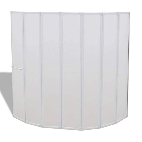 Cabineta de duche vidaXL | 140x168cm - Branco (Cozinha e Casa de Banho) vidaXL - Acessórios de encanamento - 140x168cm, branco, cozinha, casa de banho
