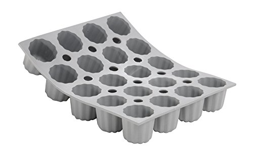 Forma para Mini Canels Elastomoule De Buyer DE BUYER - Formas de cozinha - mini-canelés, silicone macio, antiaderente, 20 unidades