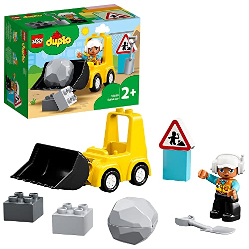 LEGO DUPLO: Bulldozer - 10930 (Idade Mínima: 2) LEGO - Blocos de encaixe - bulldozer, educativo, capacidades motoras, idade mínima 2