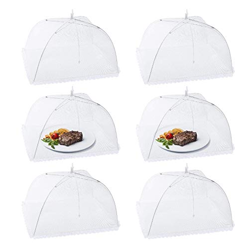 Coberturas de Campismo HOMEMAIDA 6Pcs (Branco) Homealexa - Tampas para recipientes de comida - poliéster, 40,6x44x30 cm