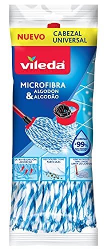 Acessório de Esfregões VILEDA 4023103121461 Vileda - Cabeças de esfregão e recargas - microfibra, azul