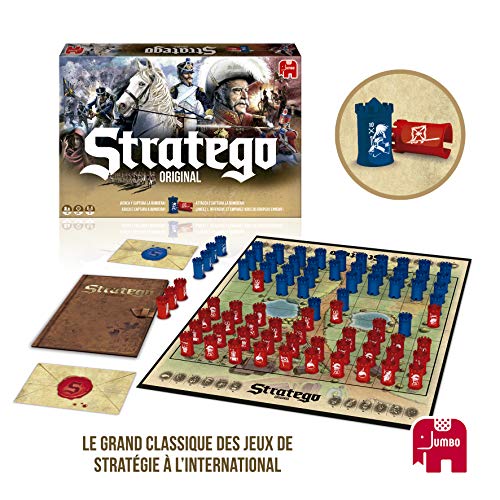 Jogo de tabuleiro ASMODEE Stratégo Original (8 anos) Diset - Jogos de tabuleiro - jogo de tabuleiro, asmodee, stratego original, 8 anos, ataque e defesa, conquista bandeira inimiga