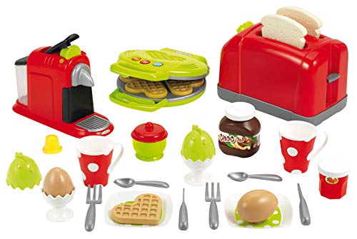 Conjunto de Pequenos Eletrodomésticos Ecoiffier 33 Peças Ecoiffier - Eletrodomésticos de cozinha - 33 peças, pequenos eletrodomésticos, cafeleira expresso, grelhador