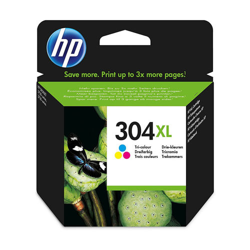 Tinteiro HP 304XL Original Ciano, Magenta, Amarelo - CC644EE HP - Cartuchos de toner e jato de tinta - ciano, magenta, amarelo, alto/grande