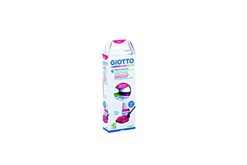Guache Giotto Liquid School Box 6 Unidades (Recondicionado Como Novo) Giotto - Tinta, tinta de arte e esmalte - tempera líquida, segura, dermatologicamente testada, 25ml