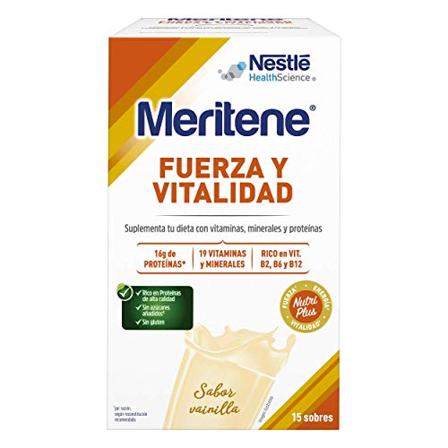 Suplemento Alimentar MERITENE Baunilha (15 un) NestléHealthScience - Bebidas e shakes de nutrição - suplemento alimentar, baunilha