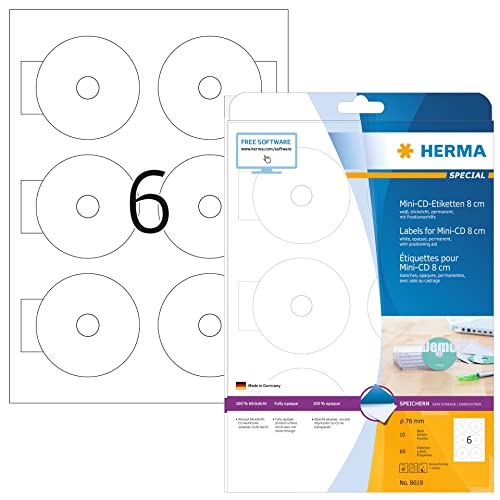 Herma Labels white 80x28 SuperPrinted 60 pcs. HERMA - Etiquetas e tags - branco, autoadhesivas, alto grau brancura, centrada
