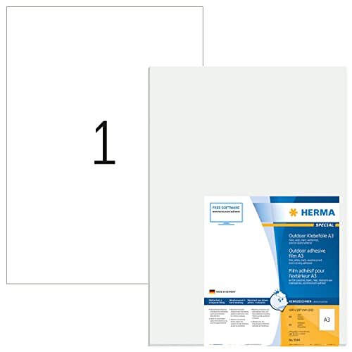 Herma Labels white 38x50 SuperPrint 40 pcs. HERMA - Etiquetas e tags - polietileno, resistentes à intempéries, brancas, superfícies húmidas