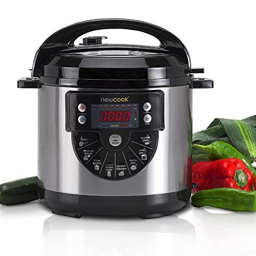 Panela de Pressão NEWCOOK Delicious (6 L - Preto) NEWCOOK - Panelas elétricas de cozimento lento - 6 L, preto, pressão