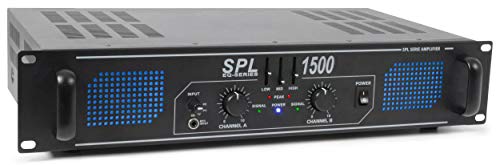 Amplificador de Áudio SKYTEC SPL-1500-EQ Skytec - Amplificadores de áudio - ecualizador, 3 bandas, iluminação LED, entrada selecção, indicador clipping