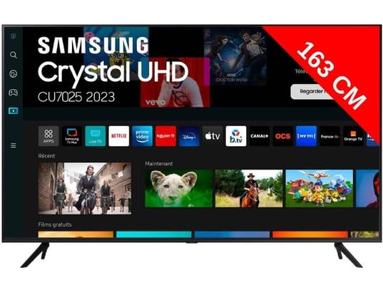 TV SAMSUNG UE65CU7025KXXC (LED - 65'' - 165 cm - 4K Ultra HD - Smart TV) SAMSUNG - Televisores - 65 polegadas, 4k ultra hd, led, smart tv