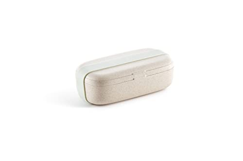Caixa de armazenamento de comida individual LÉKUÉ Lékué - Lancheiras e sacos - 500 ml, polipropileno, silicone platino, fibra natural, microondas