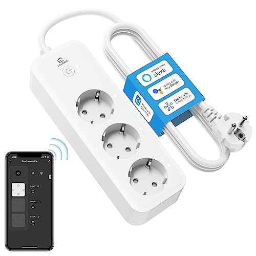 Extensão Elétrica EIGHTREE Wifi (3 Tomadas - Tipo F) EIGHTREE - Filtros de linha e supressores de surtos - wifi, 3 tomadas, tipo f, 16A, controle remoto