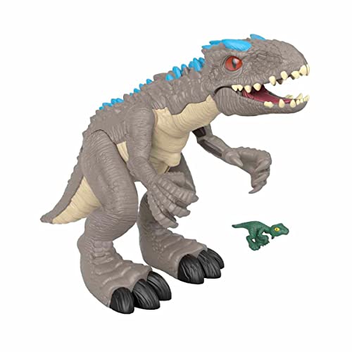 Figura de Ação IMAGINEXT Jurassic World Indominus Rex Mattel - Bonecos de ação e brinquedo - indominus rex, movimento pescoço, mordida, owen