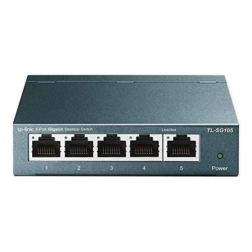 Switch TP-LINK TL-SG105 (5 Portas Gigabit) TP-Link - Concentradores e comutadores - 5 portas, gigabit