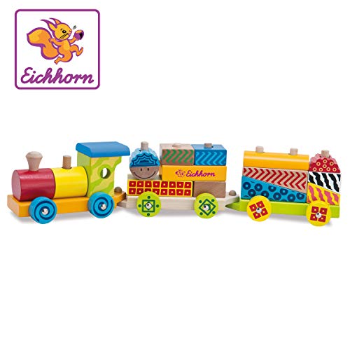Brinquedo sobre rodas Eichhorn 2223 | Madeira Eichhorn - Comboios de brincar e conjuntos de comboios - brinquedo, rodas, madeira, comboio, criatividade, motricidade fina