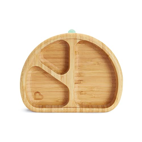 Prato Munchkin com ventosa | Verde (Alimentação) Munchkin - Móveis para bebês e crianças pequenas - ventosa, 3 compartimentos, anti-deslizante, bambo